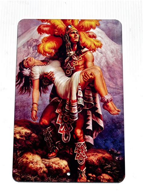 aztec warrior and princess